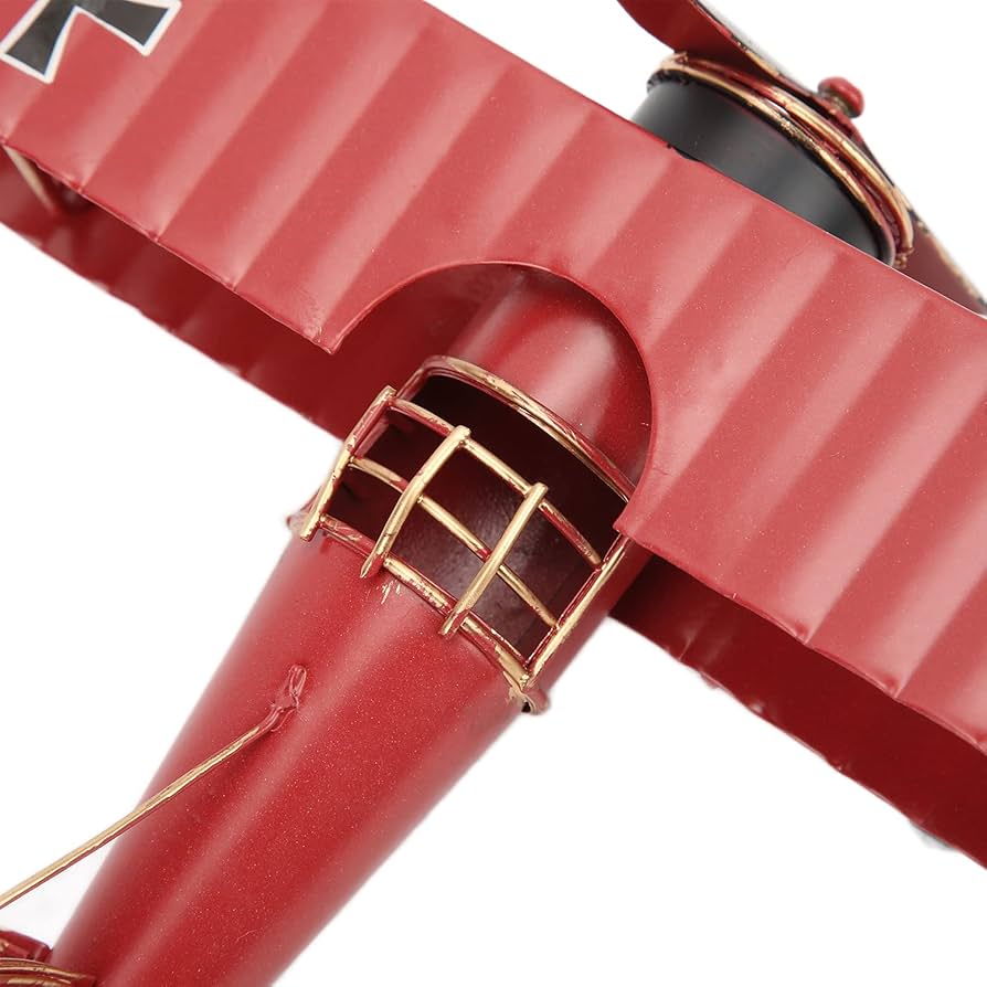 Amazon｜レトロな飛行機モデル、錬鉄製の飛行機、8.4インチの